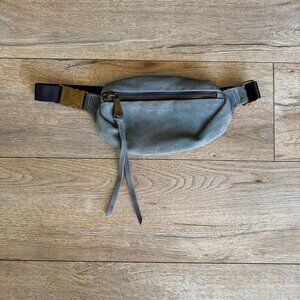 Aimee Kestenberg Milan Med Blue Denim Brass Tone Hardware Festival Bum Belt Bag